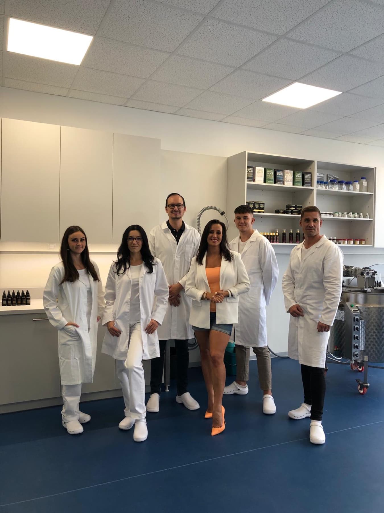 Vývojový a výrobní tým BODYBE v laboratoři