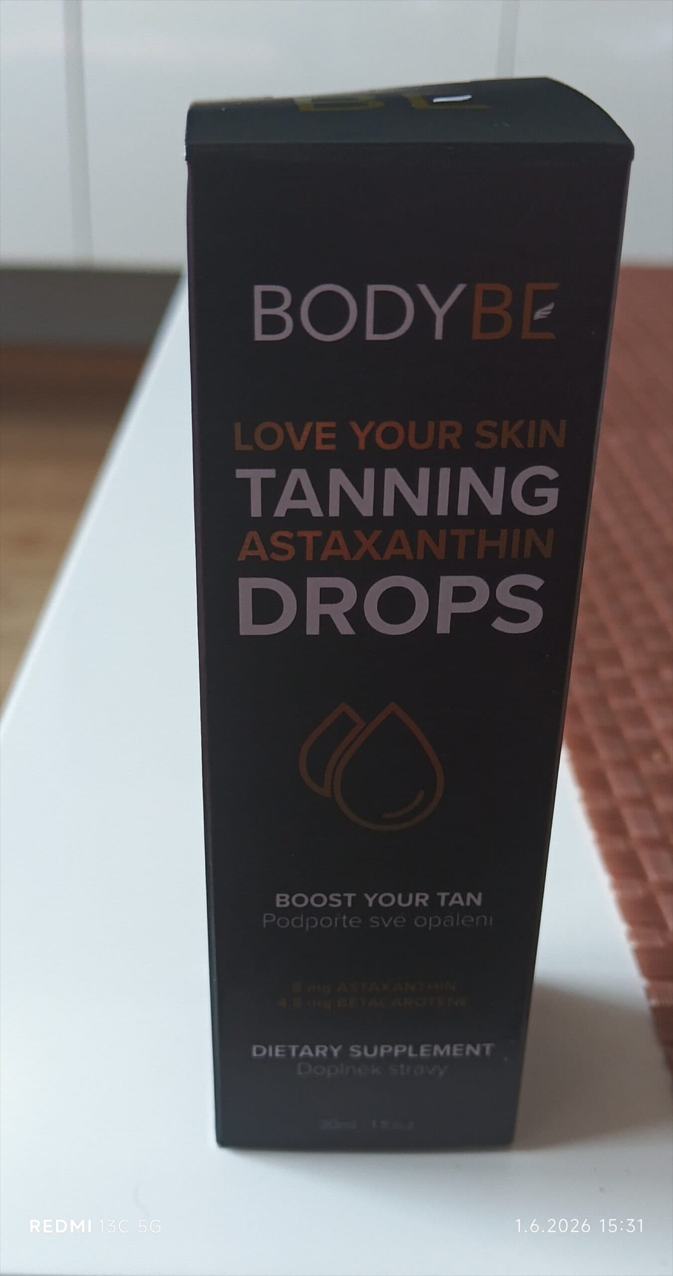 janadivacka - ASTAXANTHIN TANNING DROPS – Doplněk stravy pro podporu opálení a pro podporu imunity – 30ml
