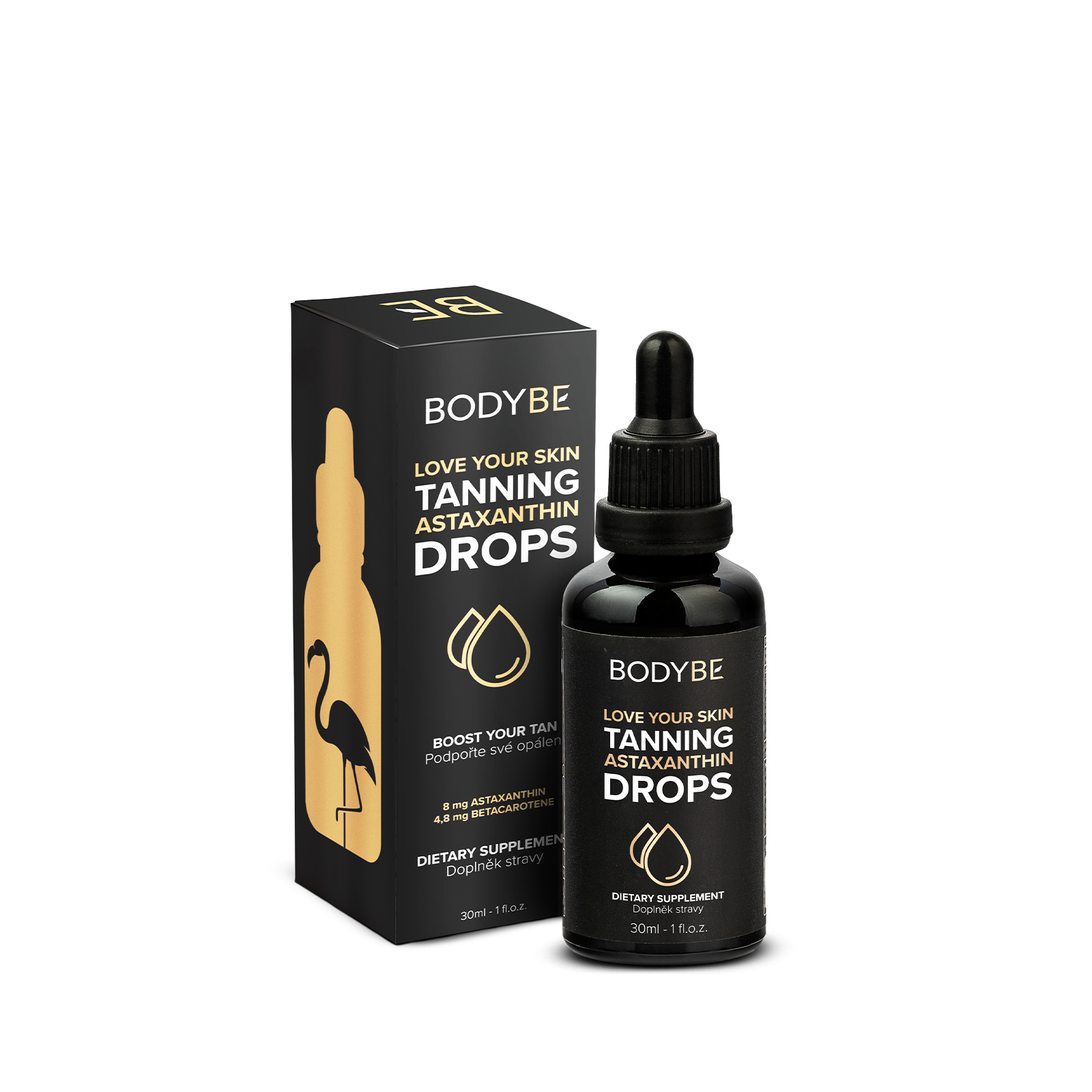 ASTAXANTHIN TANNING DROPS - doplněk stravy pro podporu přirozeného opálení a imunity